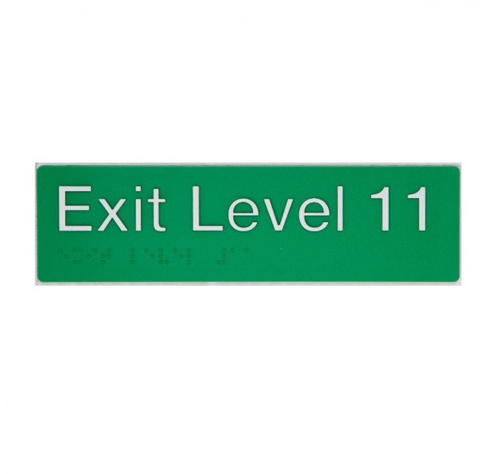 BEST BUY EL11 Exit Sign Level 11 Braille