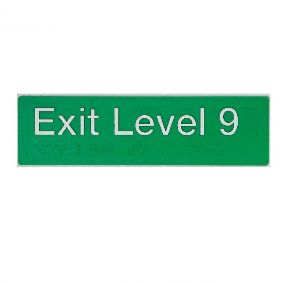 BEST BUY EL9 Exit Sign Level 9 Braille