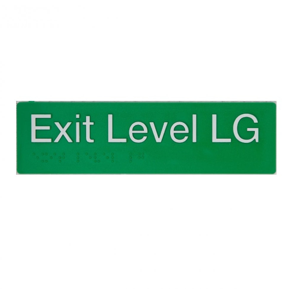 BEST BUY ELG Exit Sign Lower Ground Floor Braille