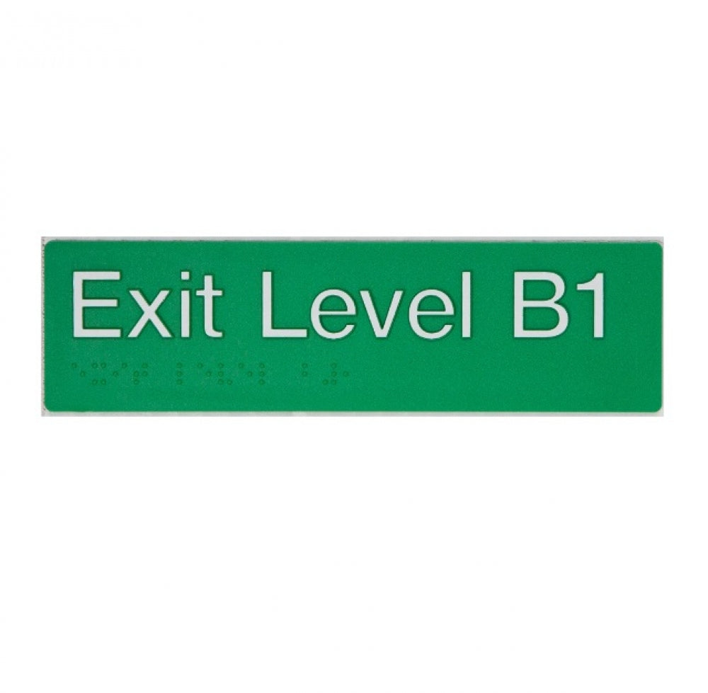 BEST BUY EB1 Exit Sign Basement 1 Braille