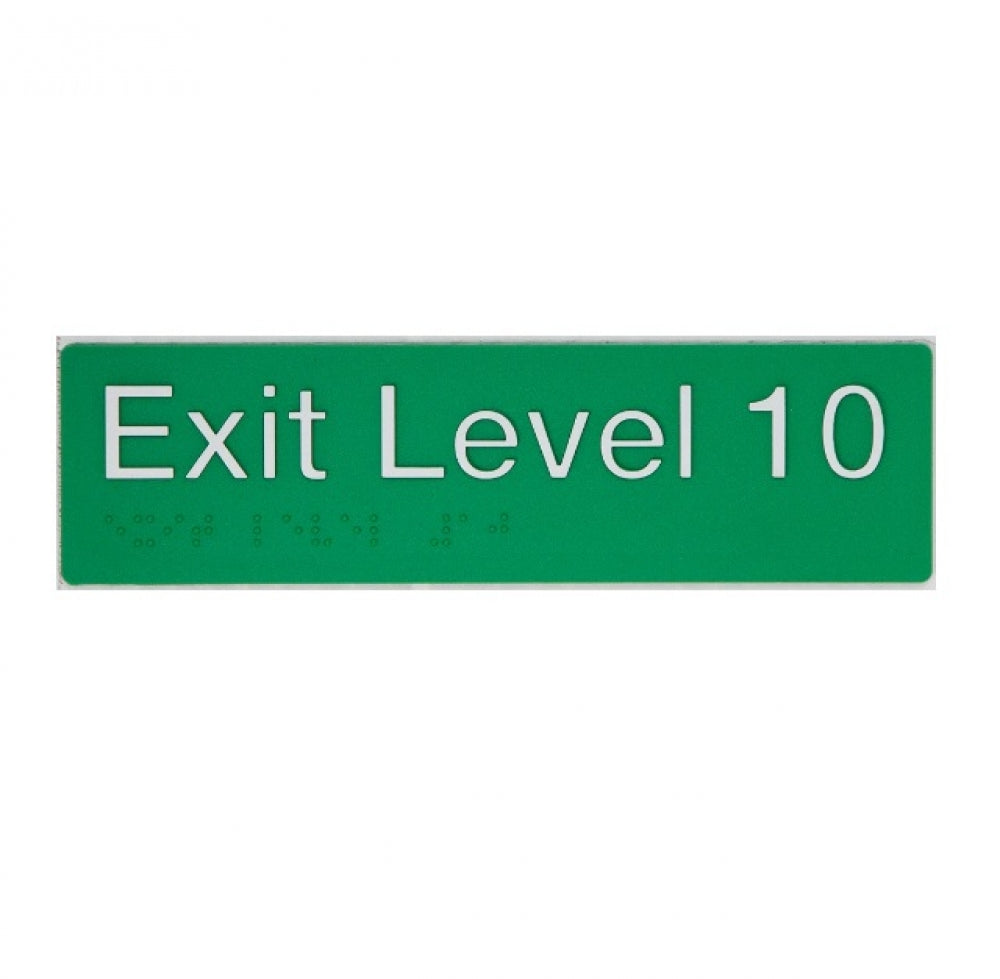 BEST BUY EL10 Exit Sign Level 10 Braille