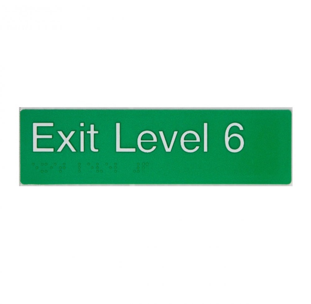 BEST BUY EL6 Exit Sign Level 6 Braille