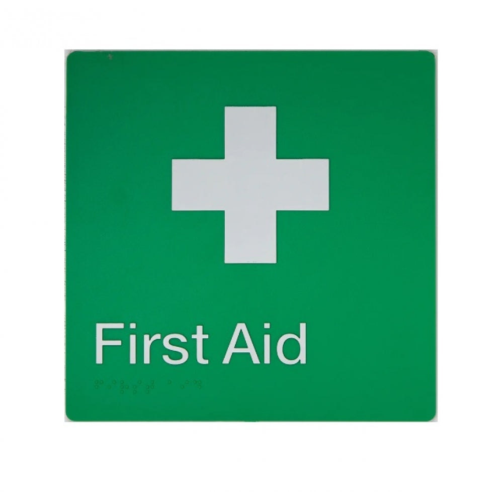 BEST BUY FA First Aid Sign Braille