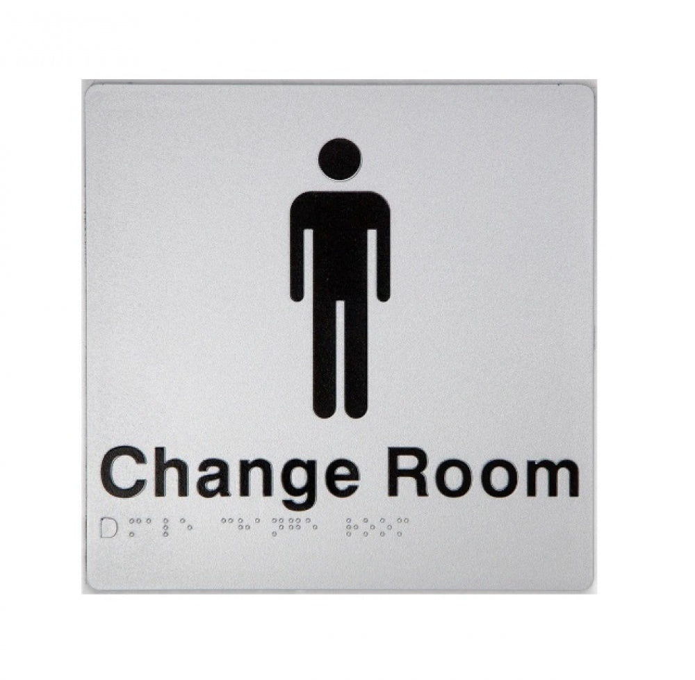 BEST BUY MC Male Change Room Sign Braille
