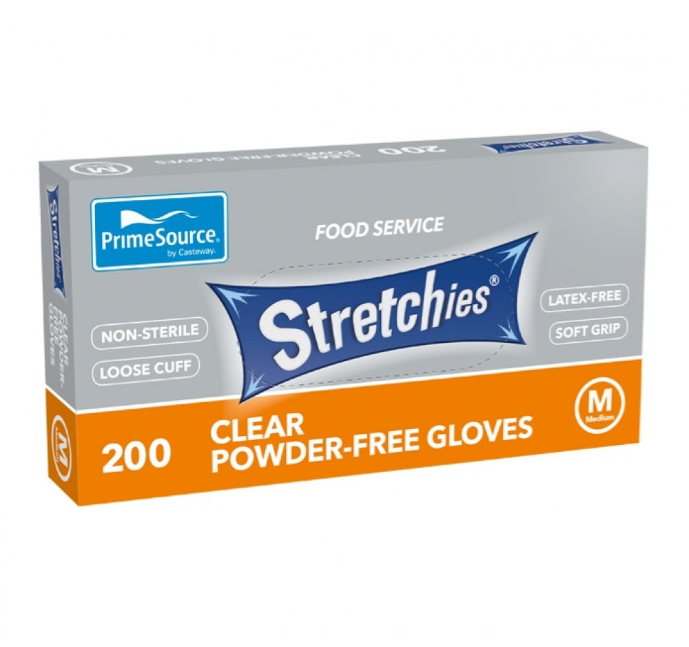 Castaway Stretchies Disposable Gloves Latex Free Powder Free Medium