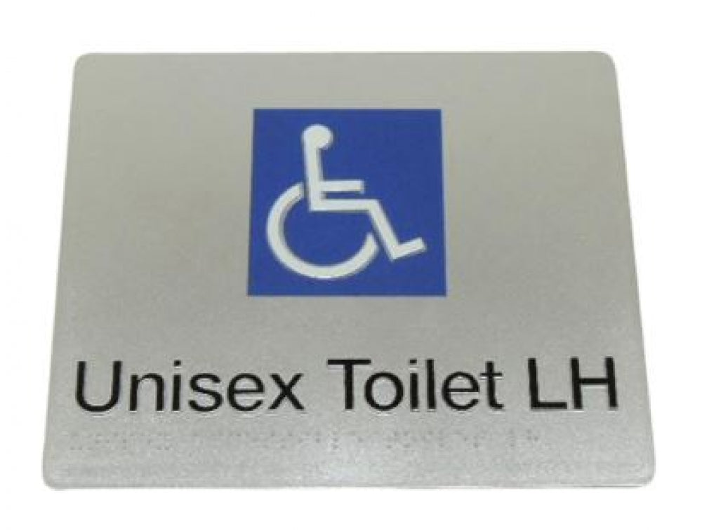 Bradley 975 Unisex Toilet Left Hand Braille Sign
