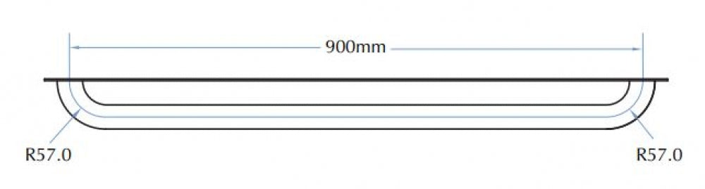 Bradley Security SA72BP Straight Grab Rail Anti-Ligature