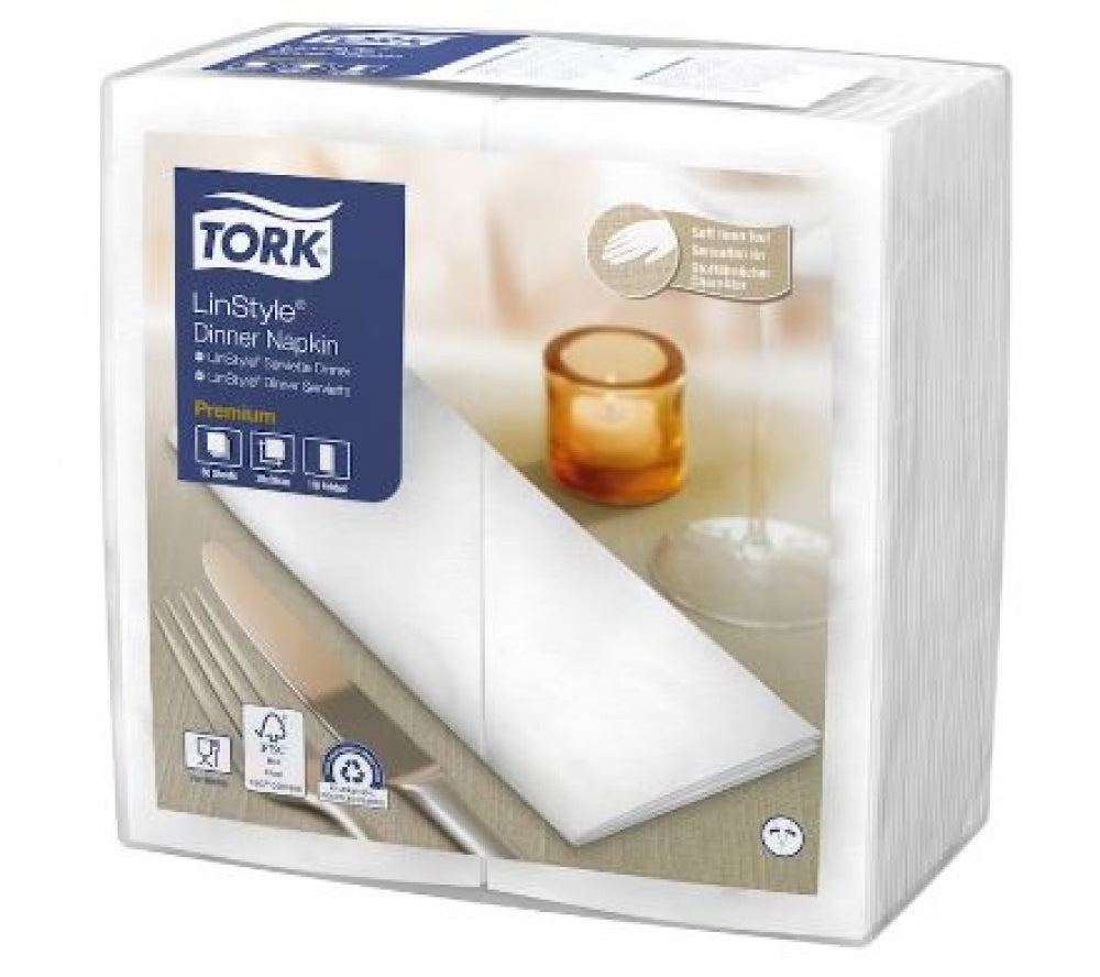 TORK LinStyle 478145 Dinner Napkin 8 Fold Premium 1Ply
