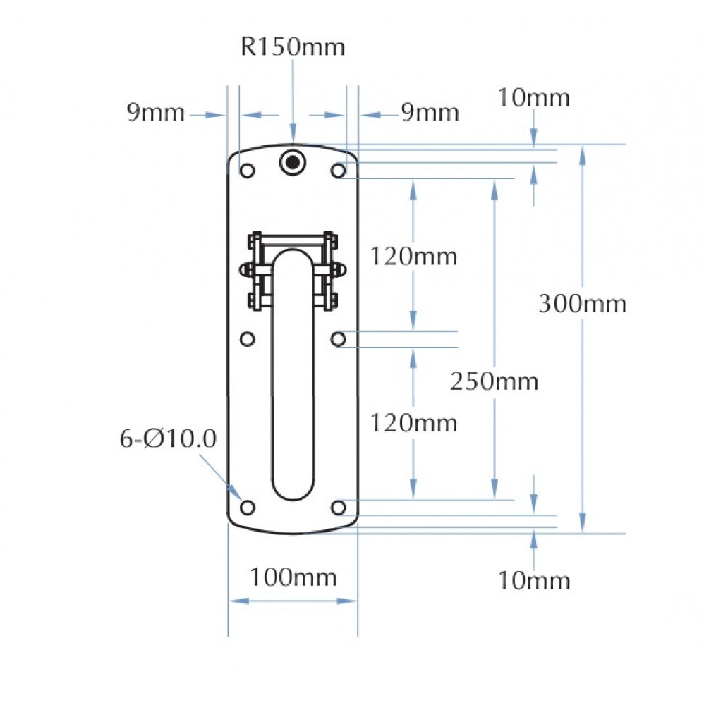 Bradley 832 Drop Down Rail Nurse Call and Toilet Roll Holder