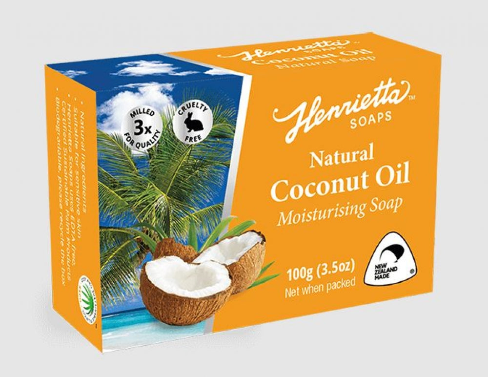 Henrietta Natural Coconut Oil Moisturising Soap 100g