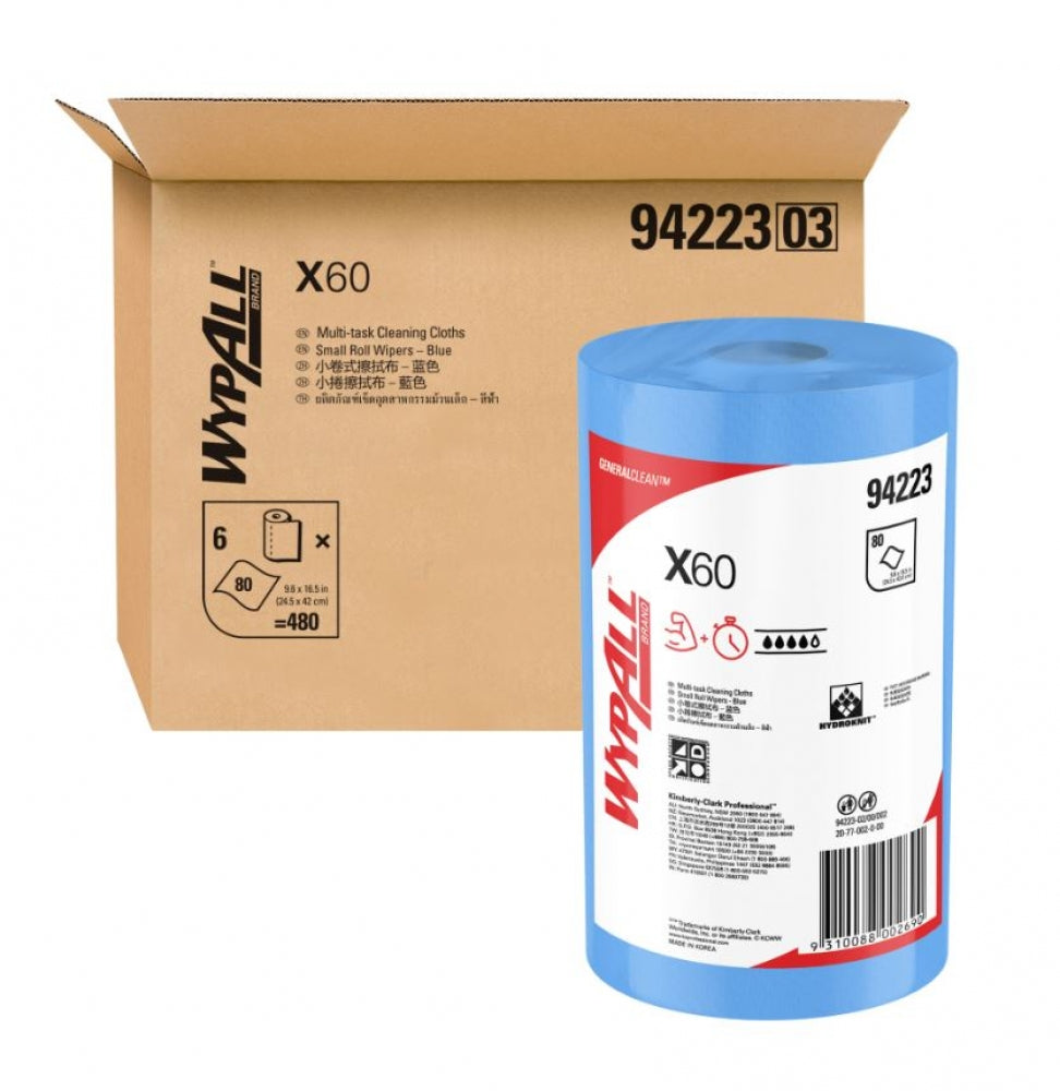 Wypall GeneralClean 94223 X60 Small Roll Wipers Roll