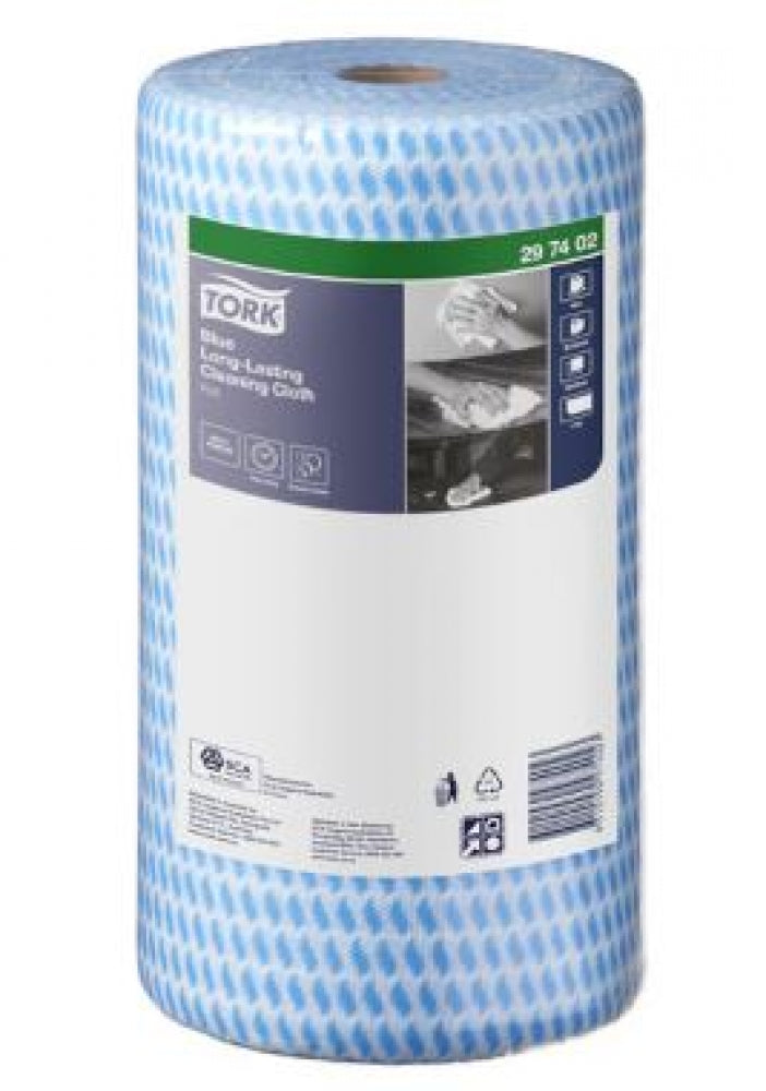 TORK 297402 Blue Cloth Roll Heavy Duty