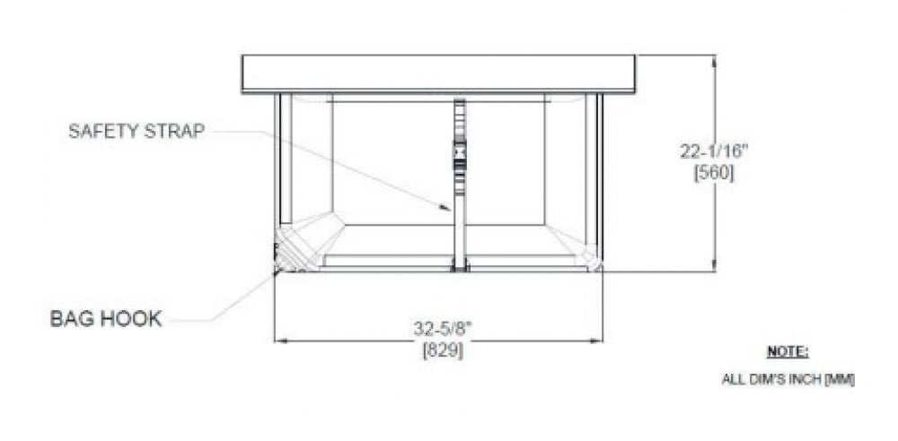 JD MACDONALD 10-9018-9-41 Baby Change Table Horizontal
