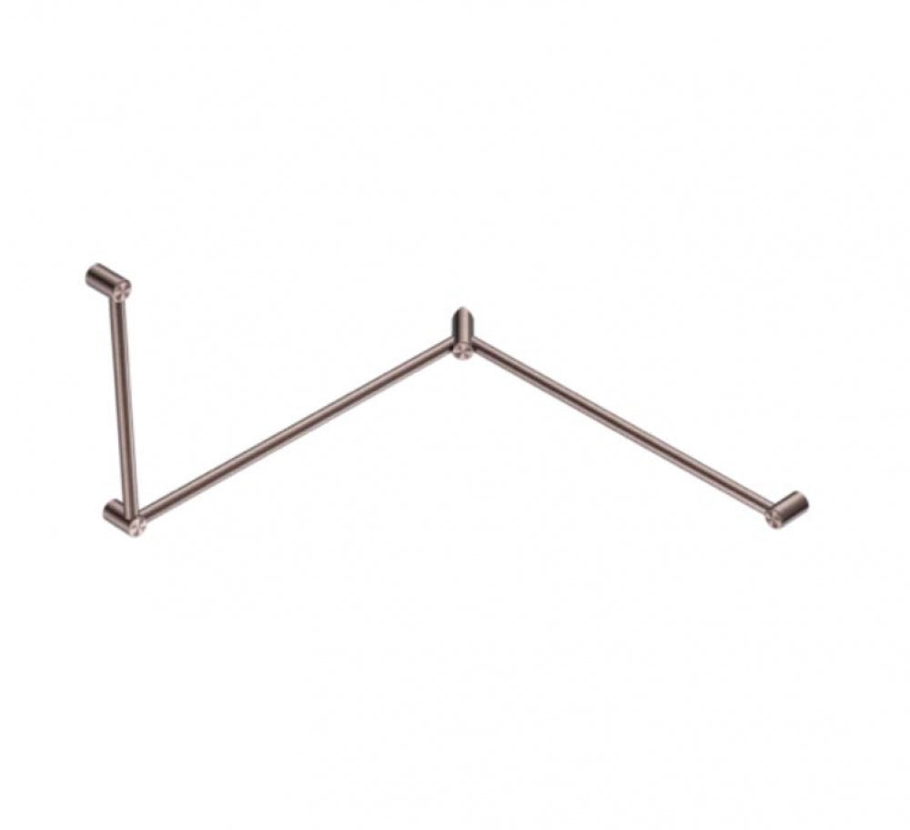 Nero Mecca Care NRCR3290C Toilet Grab Rail 90 Degree Continuous Wraparound