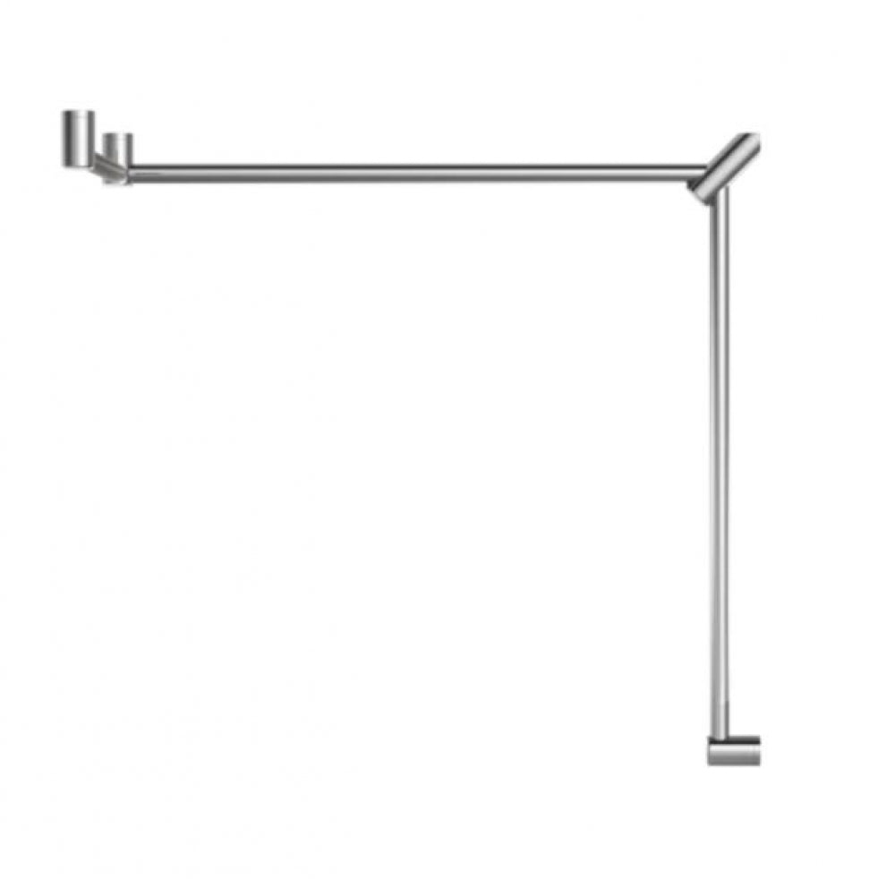 Nero Mecca Care NRCR3290C Toilet Grab Rail 90 Degree Continuous Wraparound