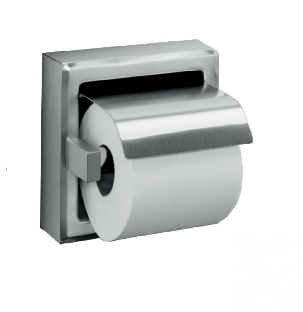 JD MACDONALD 10-7402 Single Toilet Roll Holder with Hood
