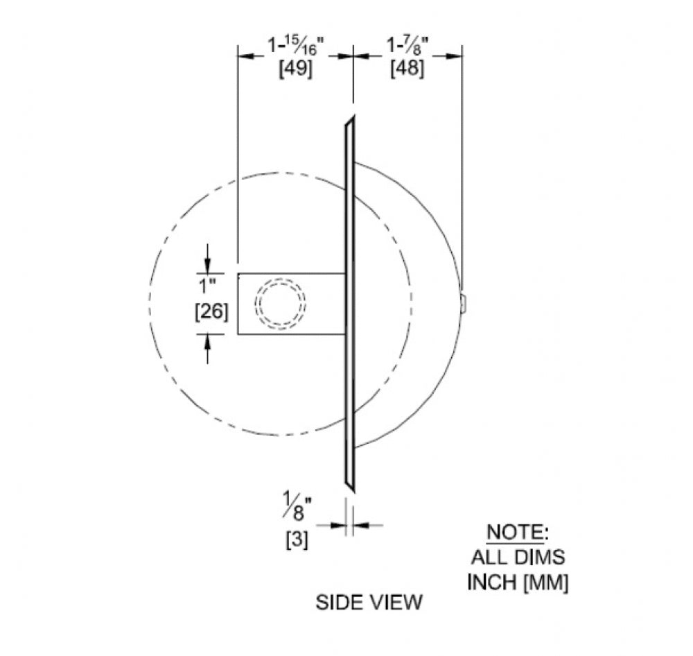 JD MACDONALD 10-7402 Single Toilet Roll Holder