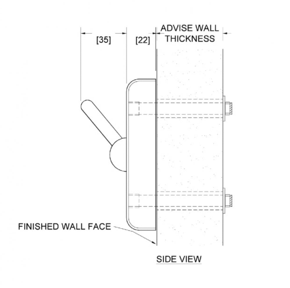 JD MACDONALD 10-122 Security Clothes Hook Collapsible