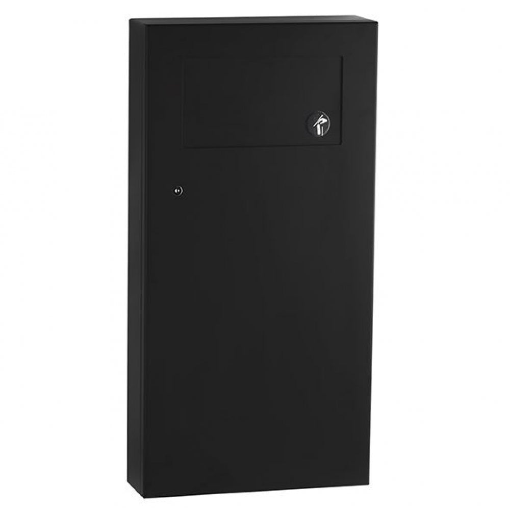 BOBRICK Trimline B35639-MBLK Waste Receptacle 11L With Disposal Door
