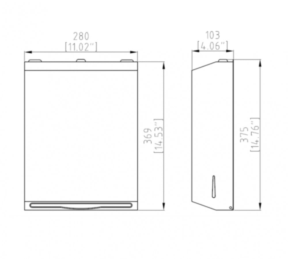 JD MACDONALD 10-0210-41 Paper Towel Dispenser Surface Mount