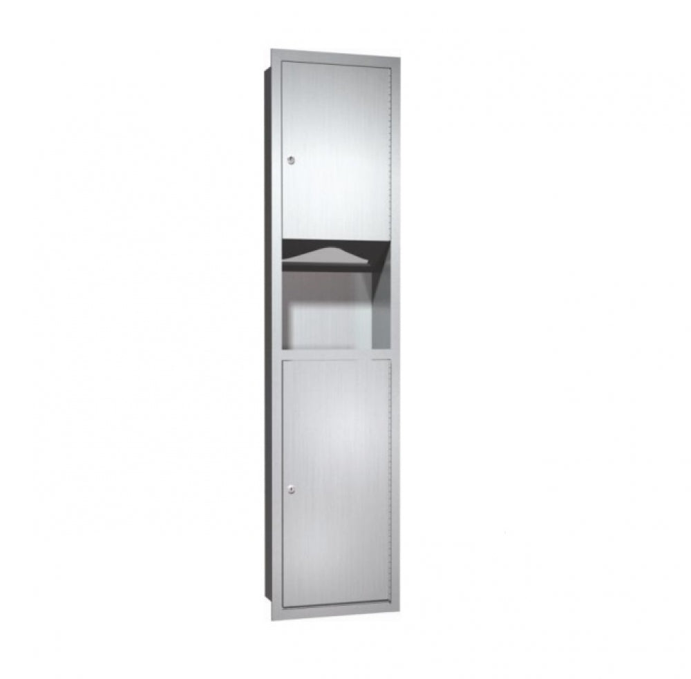 JD MACDONALD Traditional 10-0467 Combo Unit with Paper Towel Dispenser and Waste Bin 26L