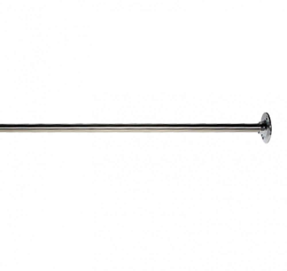JD MACDONALD JDMROD Shower Curtain Rod L-Shape Fixed End Flanges