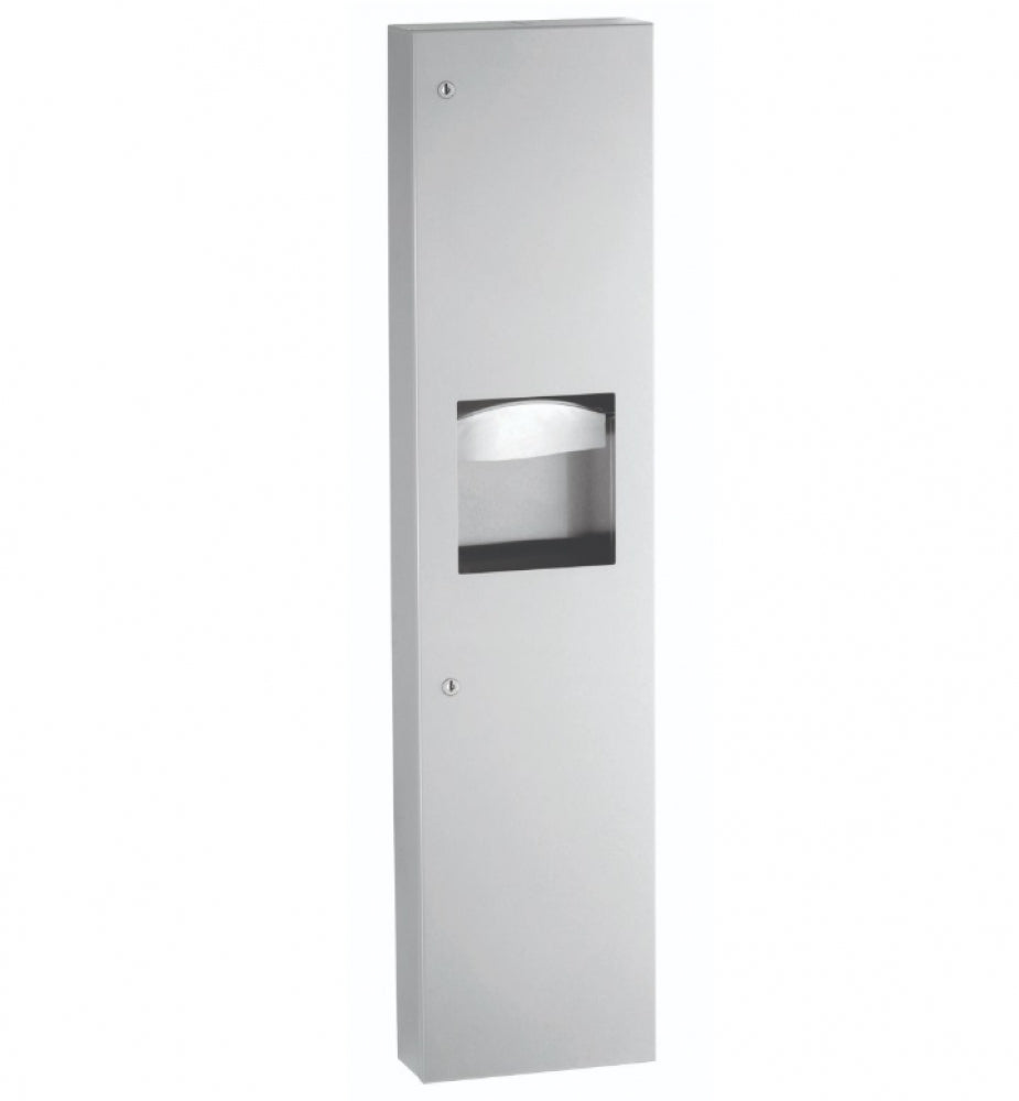 BOBRICK Trimline B380349 Combo Paper Towel and Waste Receptacle 14L