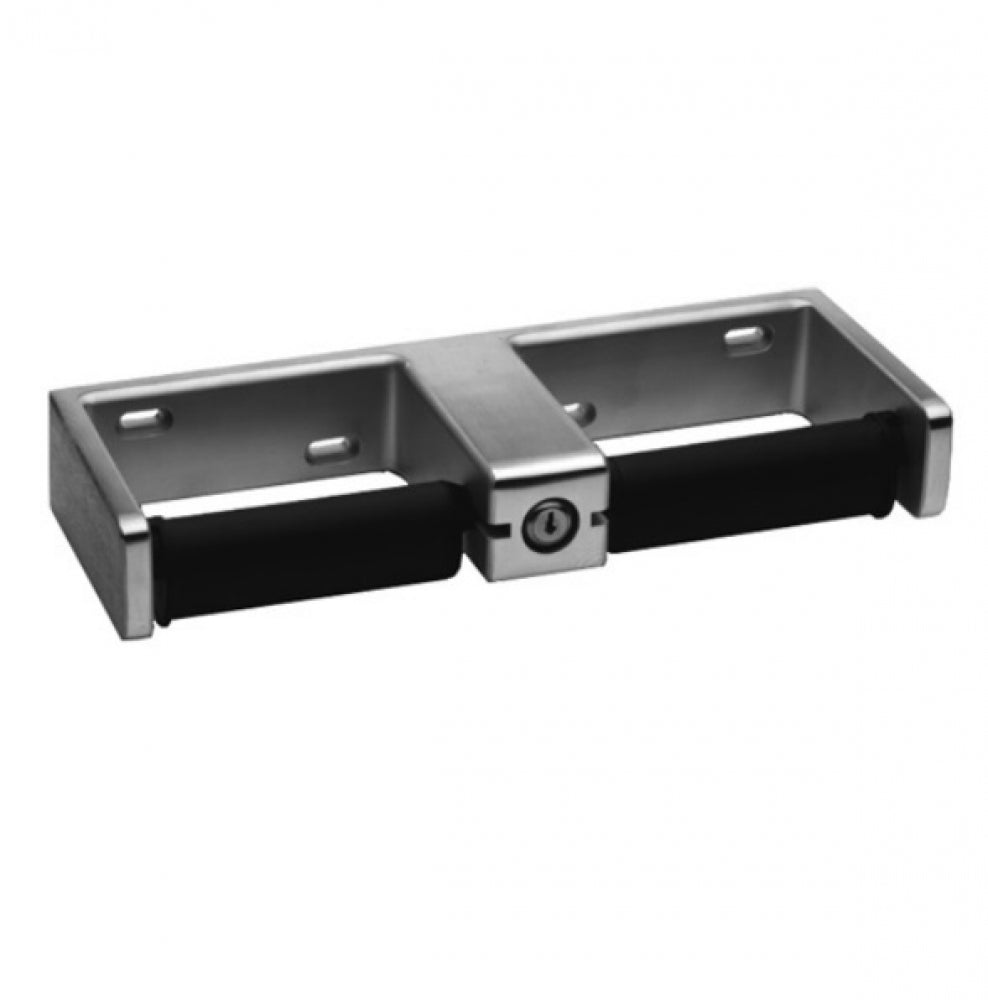 BOBRICK B2746 Double Toilet Roll Holder Tumbler Lock