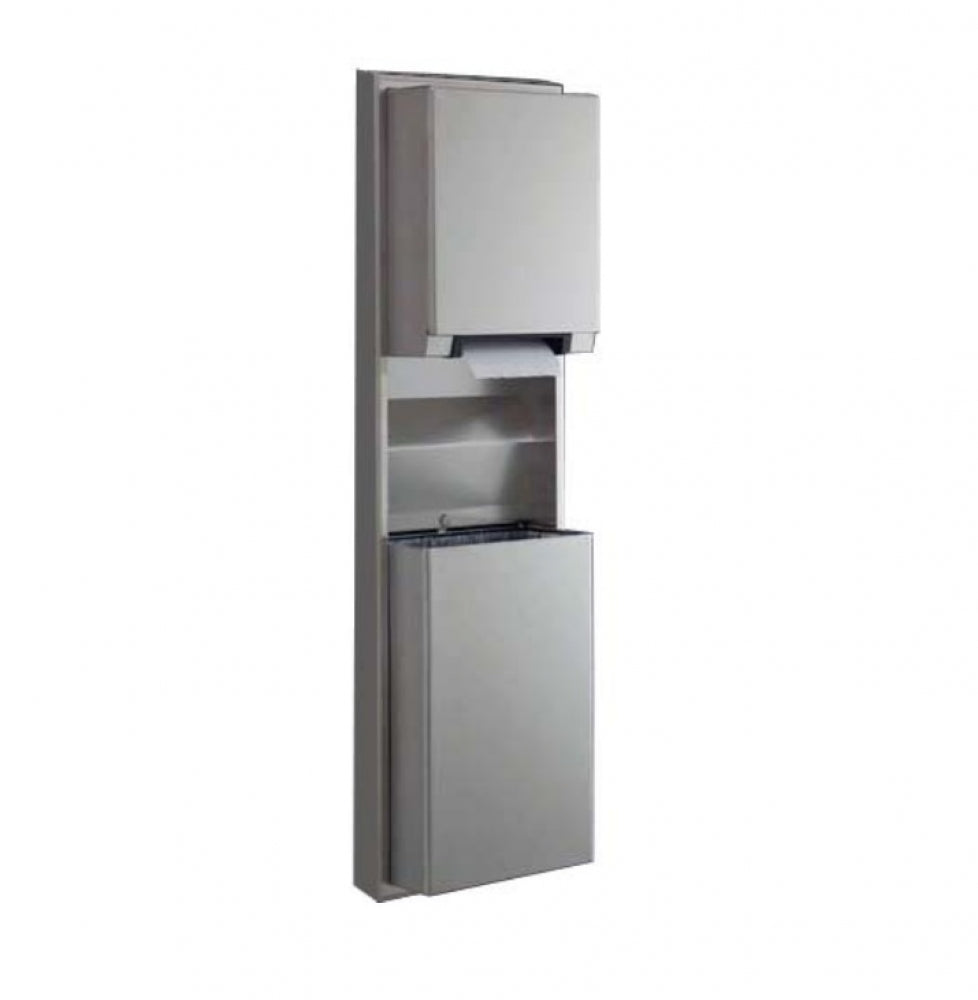 BOBRICK B3979 Auto Roll Towel Dispenser and Waste Bin 45L