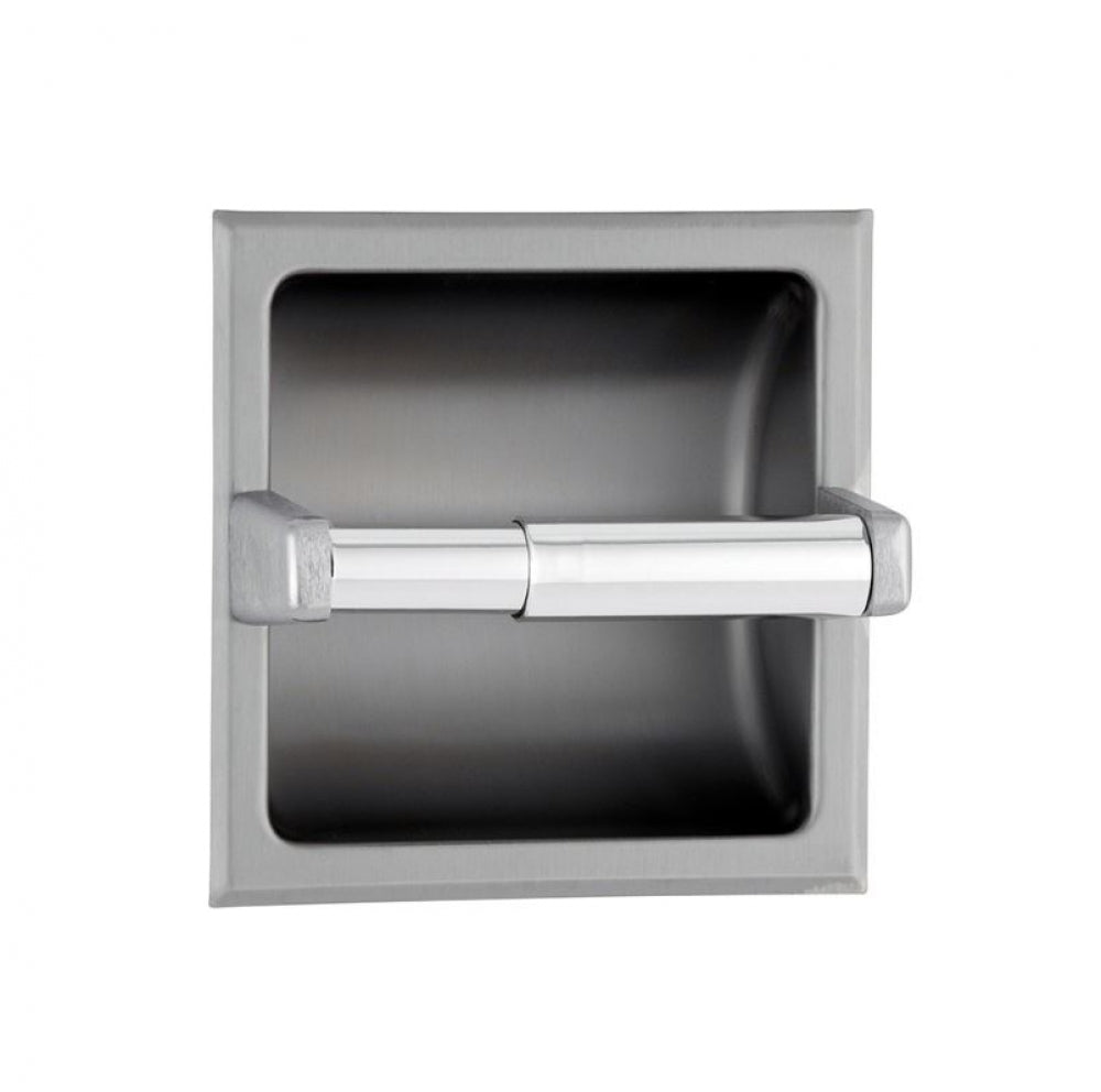BOBRICK B6677.60 Single Toilet Roll Holder Recessed Theft Resistant