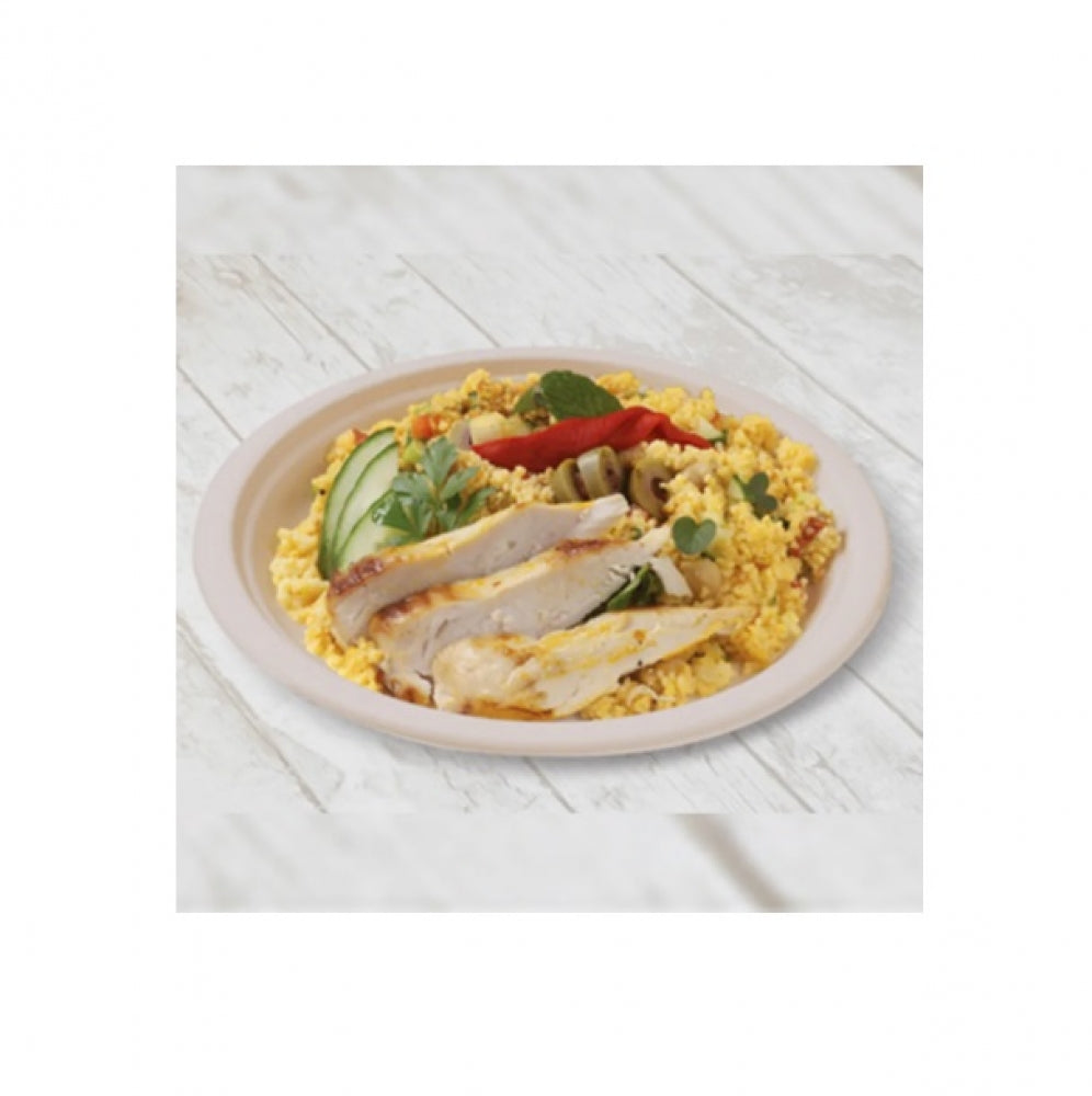 Castaway Enviroboard Round Plates Small Side Plate Sugarcane