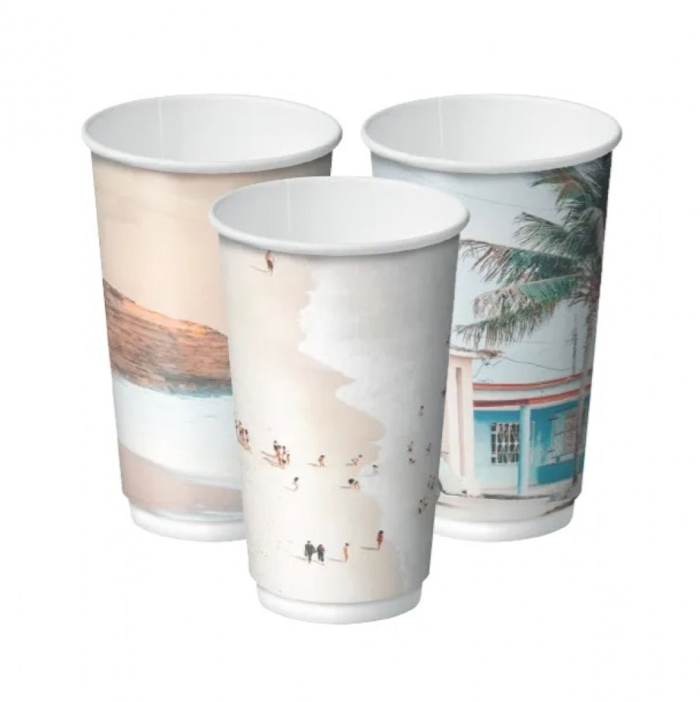 Castaway EnviroCup Combo Double Wall Coffee Cups 16oz