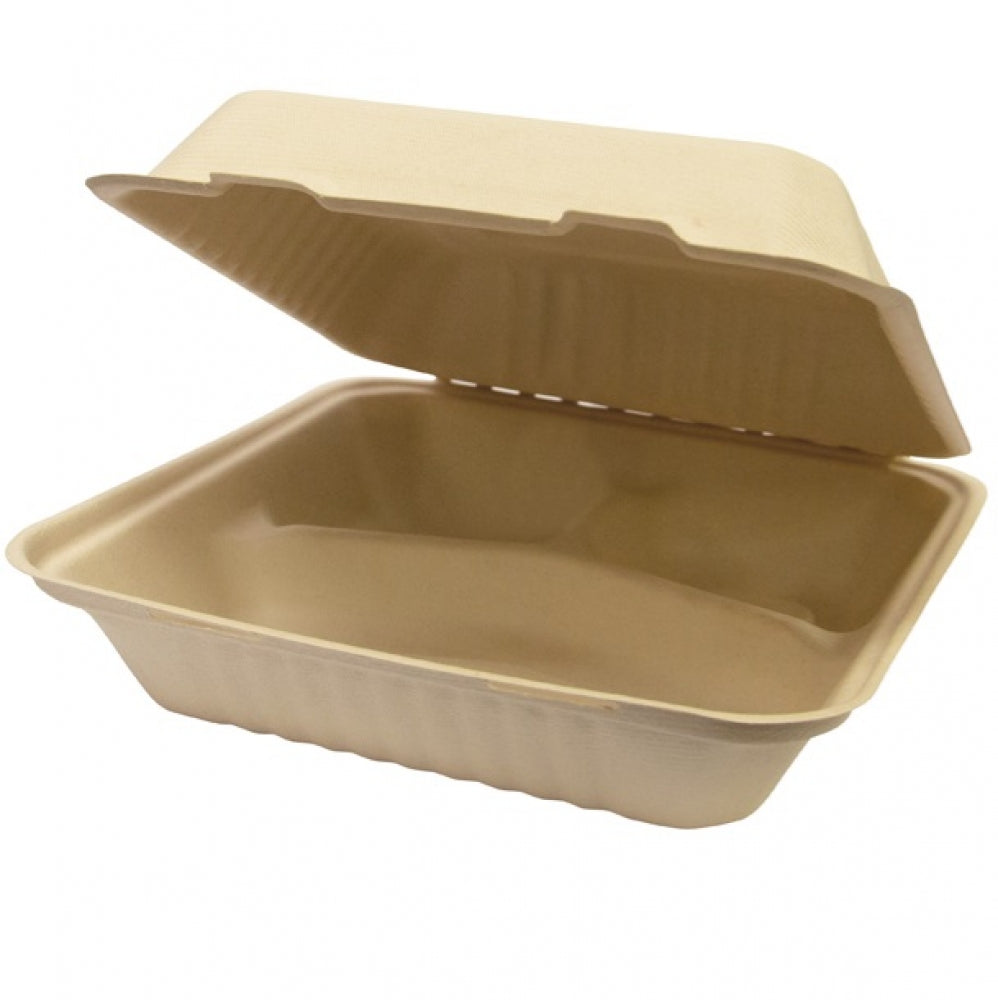 Castaway Enviroboard CA-ESC05 Dinner Pack 3 Compartment with Hinged Lid