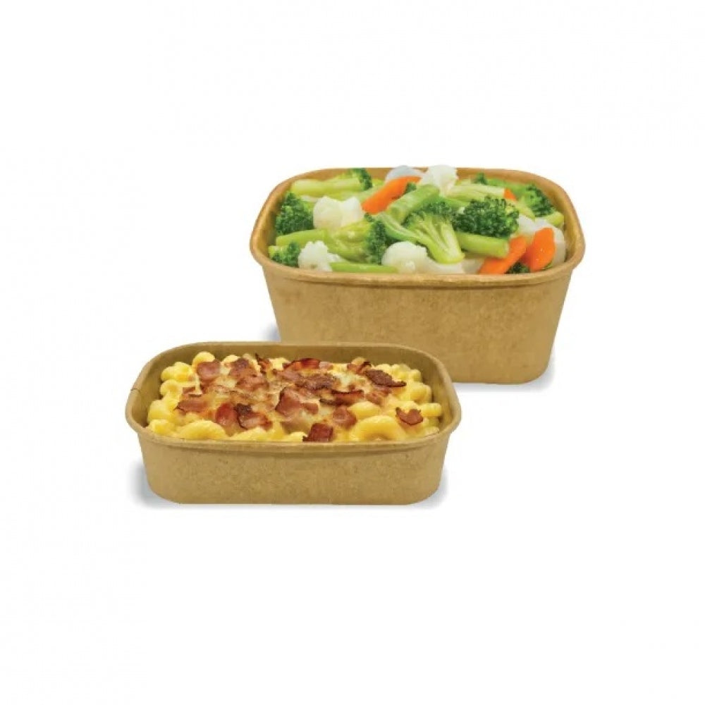 Castaway MicroReady CA-RECK500 Rectangular Paper Food Container 500mL