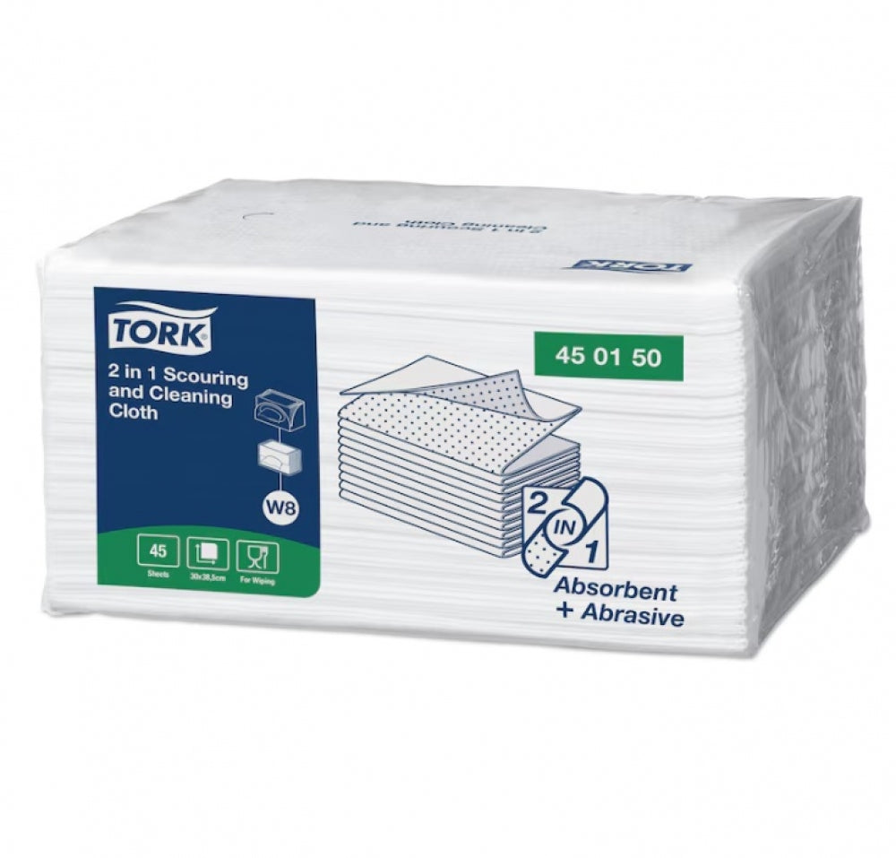 TORK W8 450150 2 In 1 Scouring and Cleaning Cloth