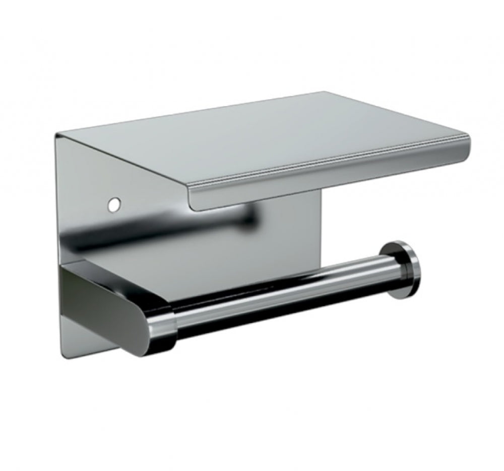 Metlam ML268 Single Toilet Roll Holder with Shelf Top