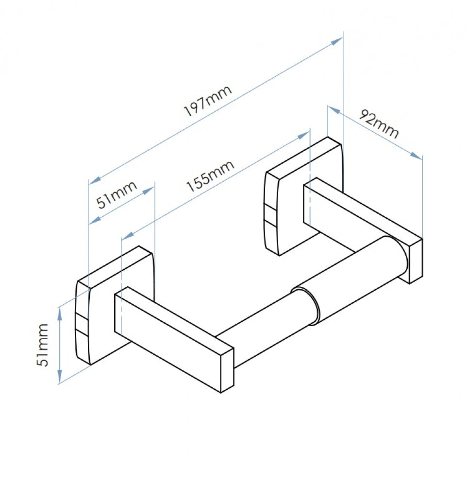 Bradley 5084 Single Toilet Roll Holder