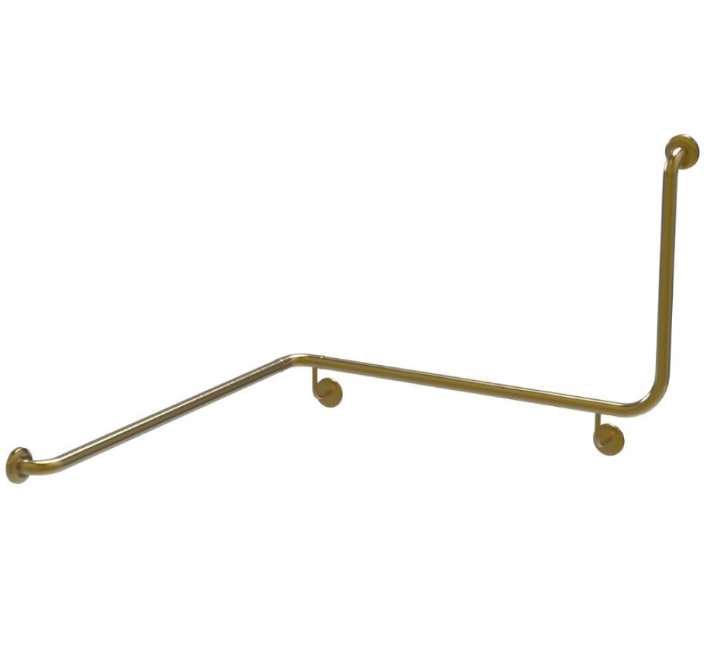 Bradley 832-PVD-BB Corner Toilet Grab Rail 90 Degree Left Hand