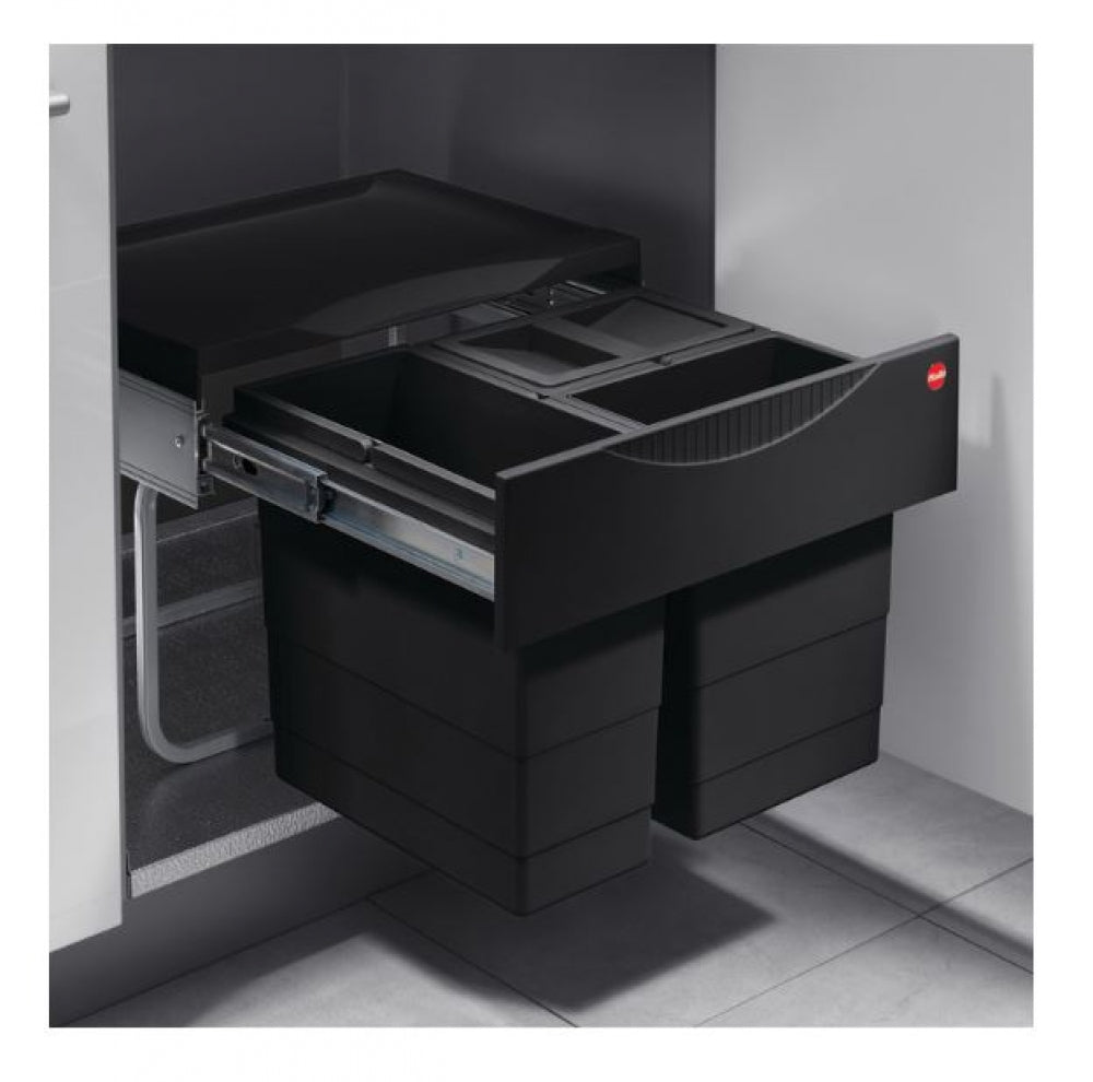 Hafele Hailo Triple Waste Bin
