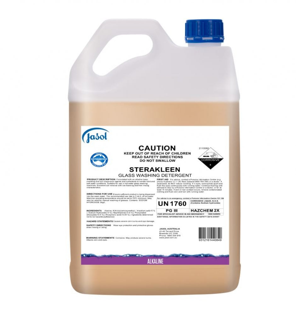 Jasol Sterakleen Glass Washing Detergent