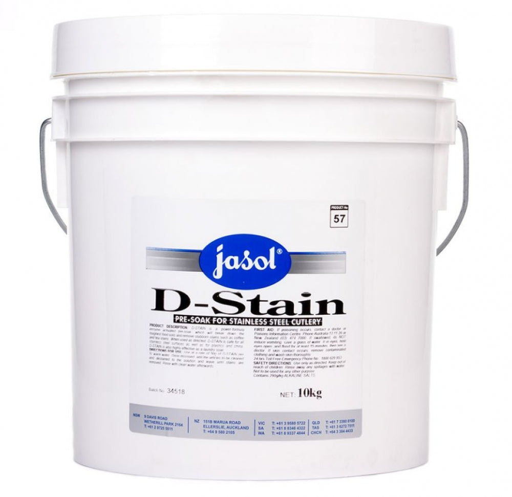 Jasol D-Stain Stain Remover and Pre-Soak for Cutlery