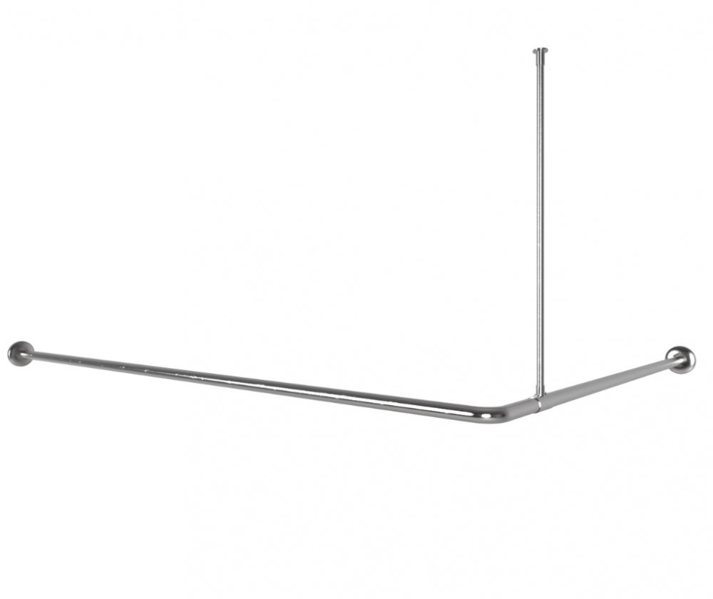 Bradley 9538 Corner Shower Curtain Rail Left Hand