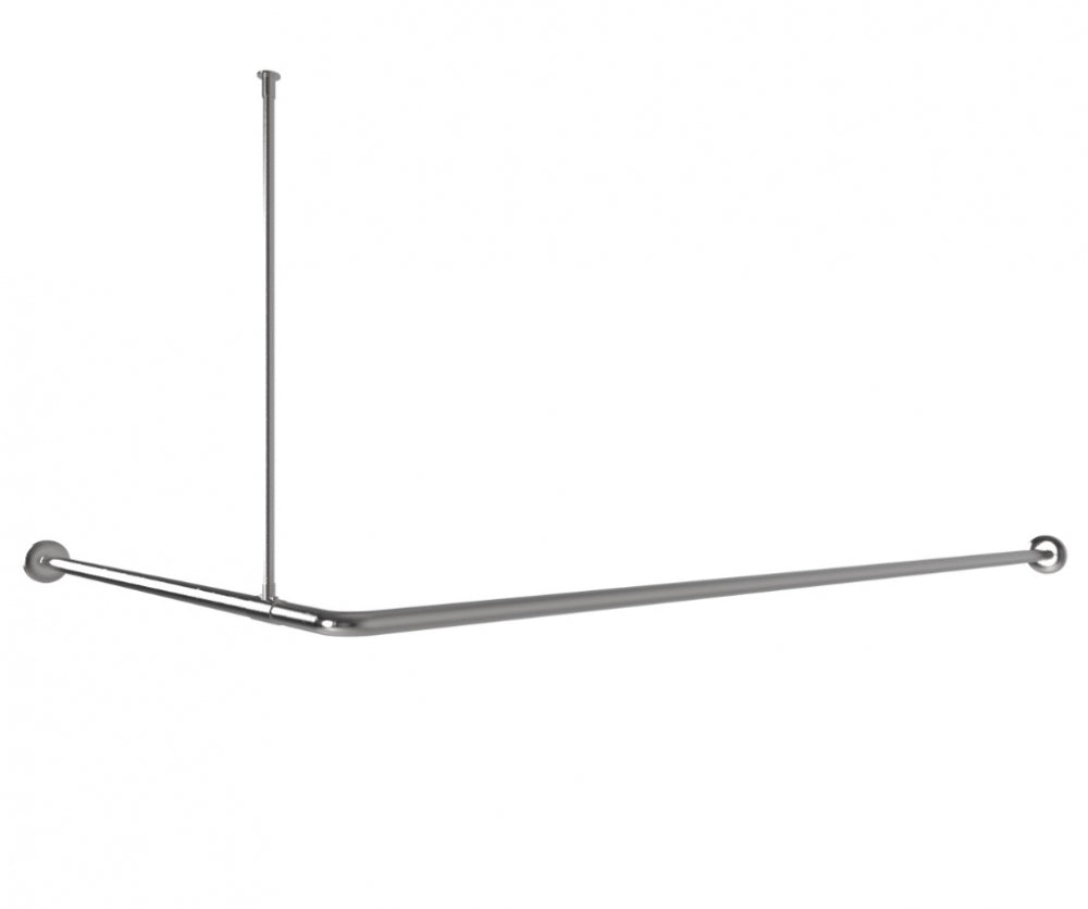 Bradley 9538 Corner Shower Curtain Rail Right Hand