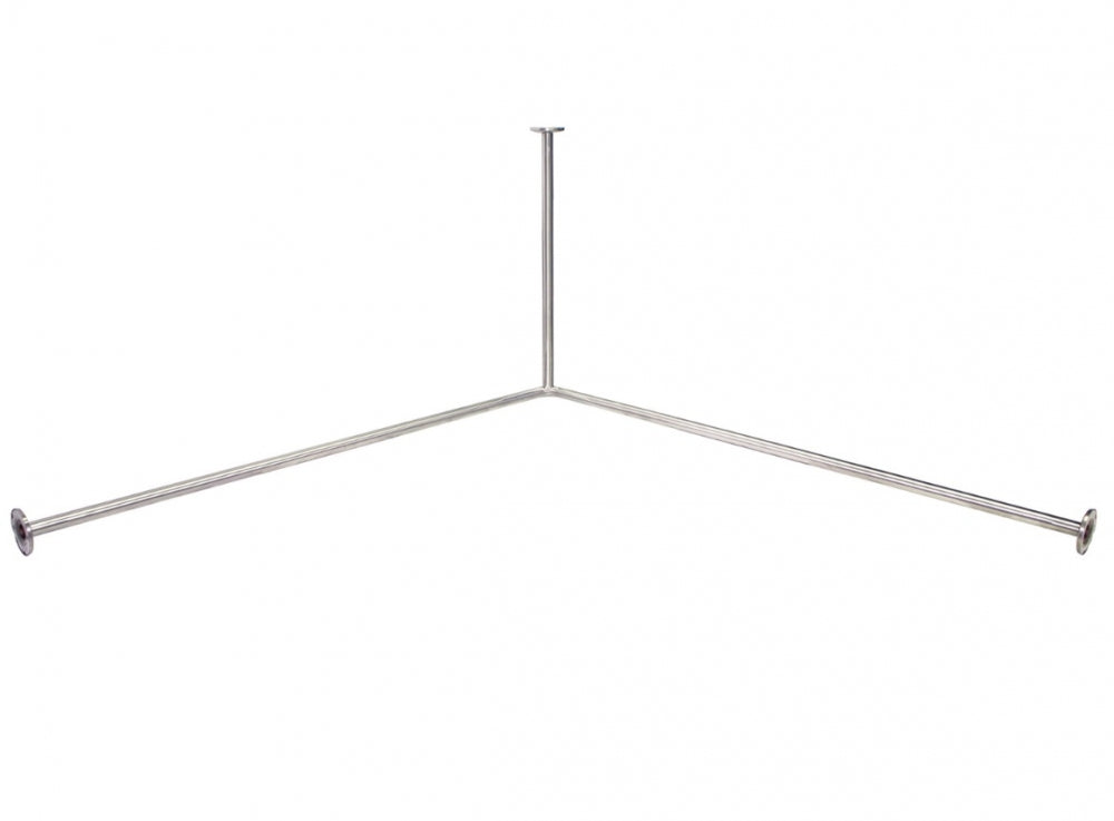 Bradley 9538 Corner Shower Curtain Rail Concealed Fix