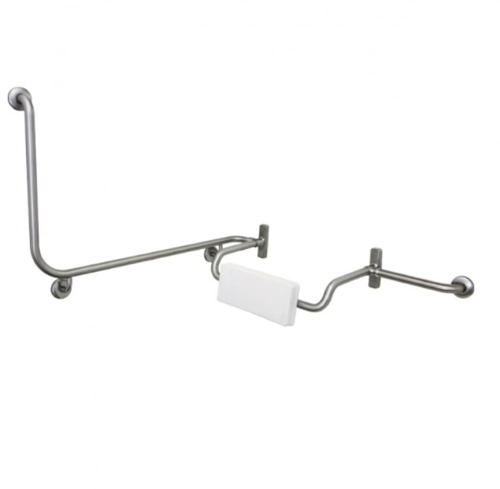 Bradley 8915 Combo Grab Rail with Backrest