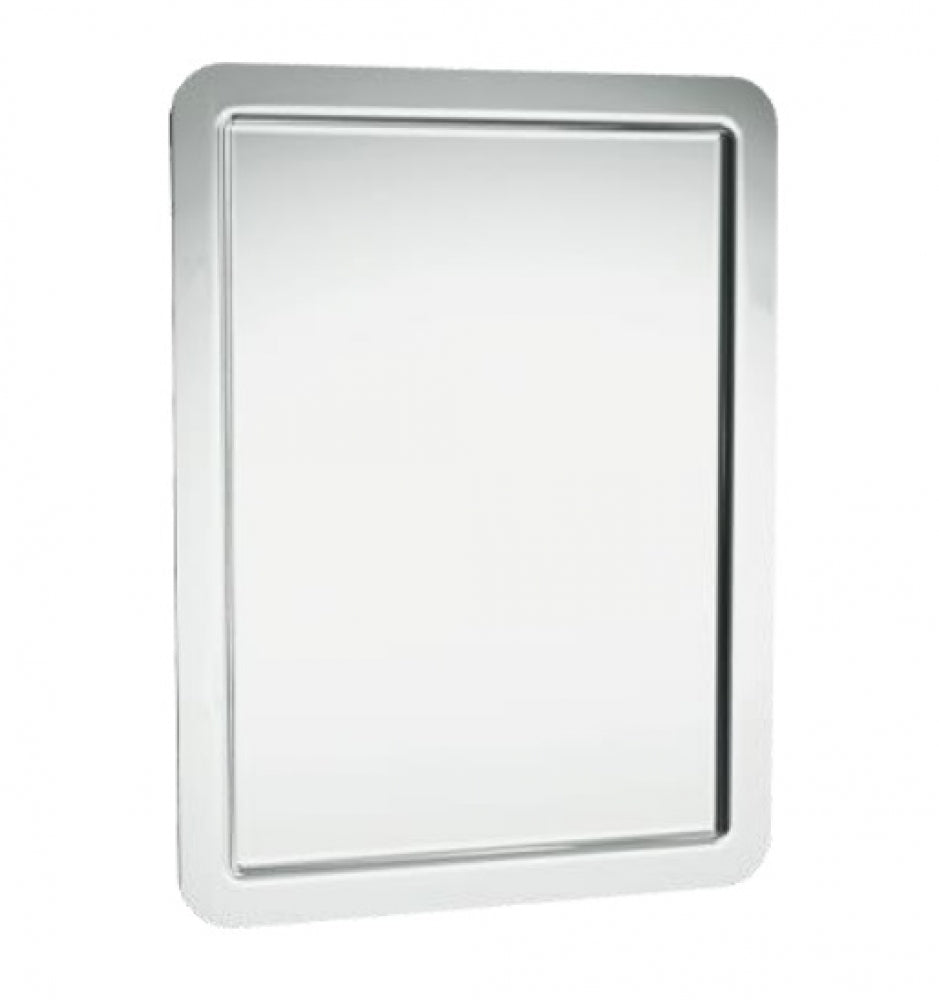 JD MACDONALD 10-108 Security Framed Steel Mirror with Rounded Corners