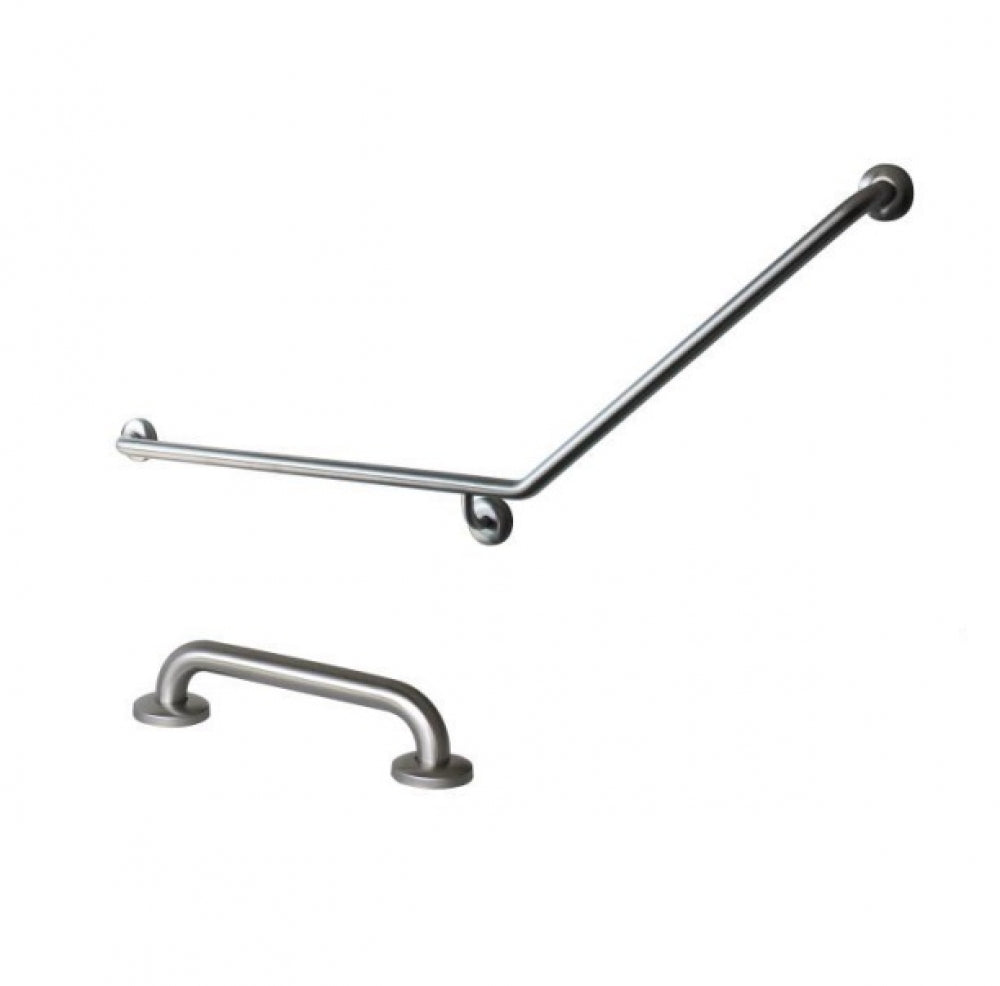JD MACDONALD JDM-GTP-8 Toilet Grab Rail Set 40 Degree Left Hand