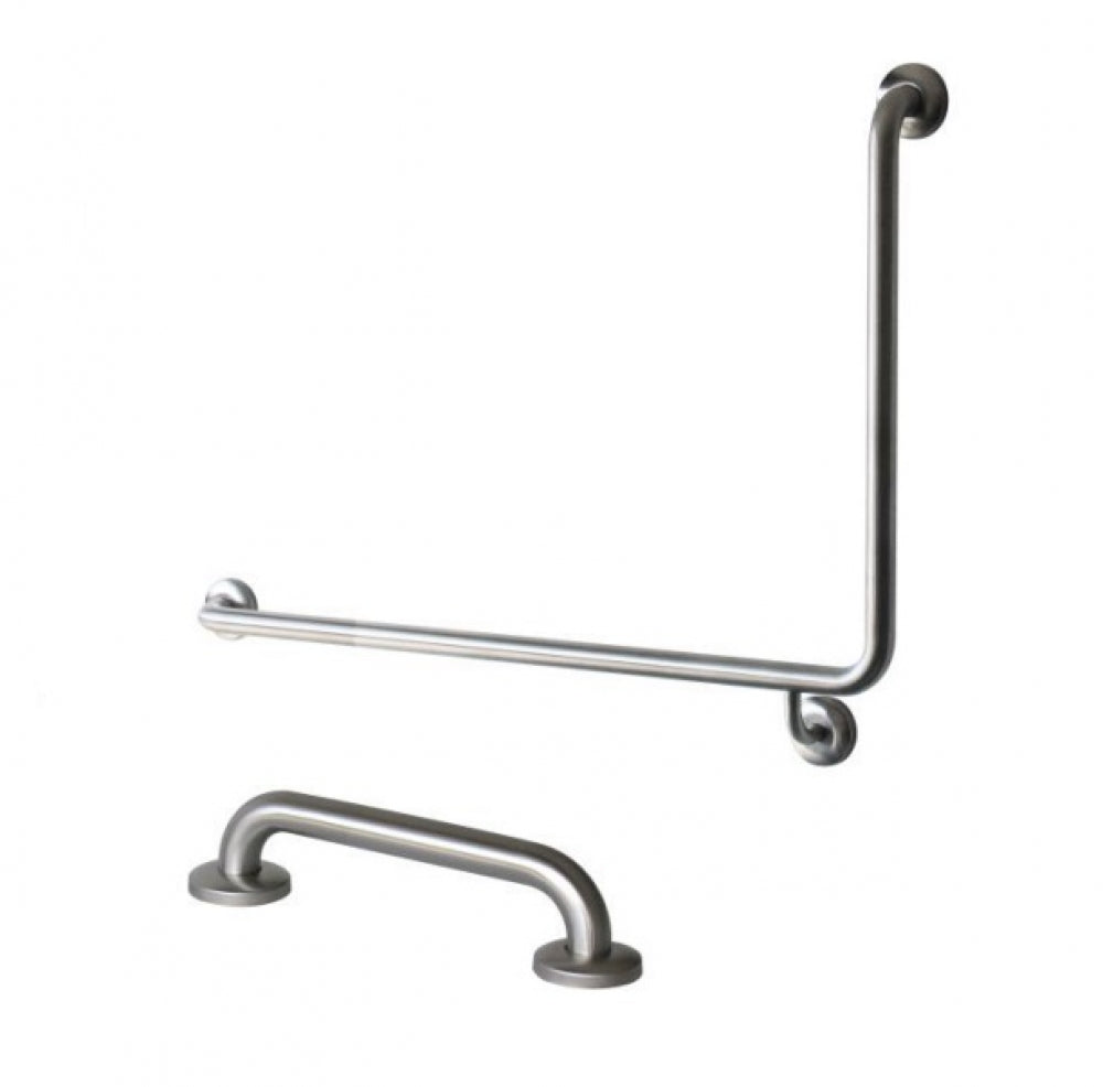 JD MACDONALD JDM-GTP-9 Toilet Grab Rail Set 90 Degree Left Hand