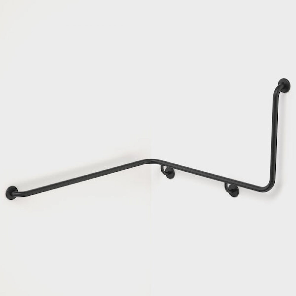 Caroma Care Support 687468B 90 Degree Angled Grab Rail 1100x1030 Left Hand