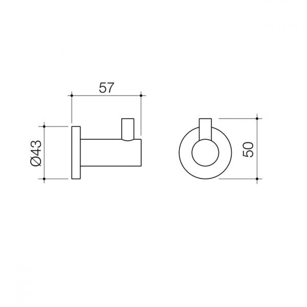 Caroma Liano II 96440C Robe Hook